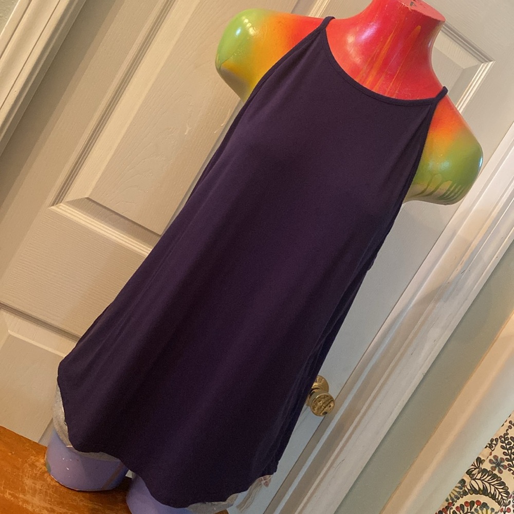 LouKeith Dark Blue Sleeveless Tank Top with Relaxed Fit